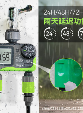 Rainpoint 双路灌溉 智能定时控制器 自动浇花水器 院子草坪 205
