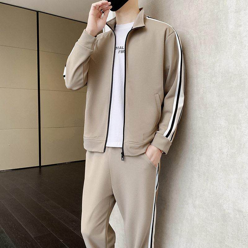 运动套装士卫衣开衫外套春秋2026新款宽松休闲衣服秋装两件套