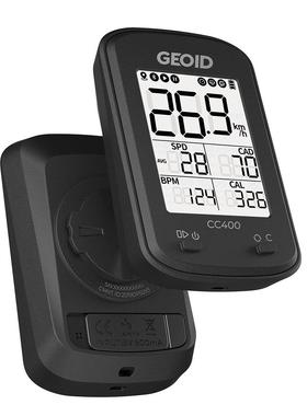 GEOID极遨CC300/CC400英文自行车智能骑行码表GPS速度监测里程表