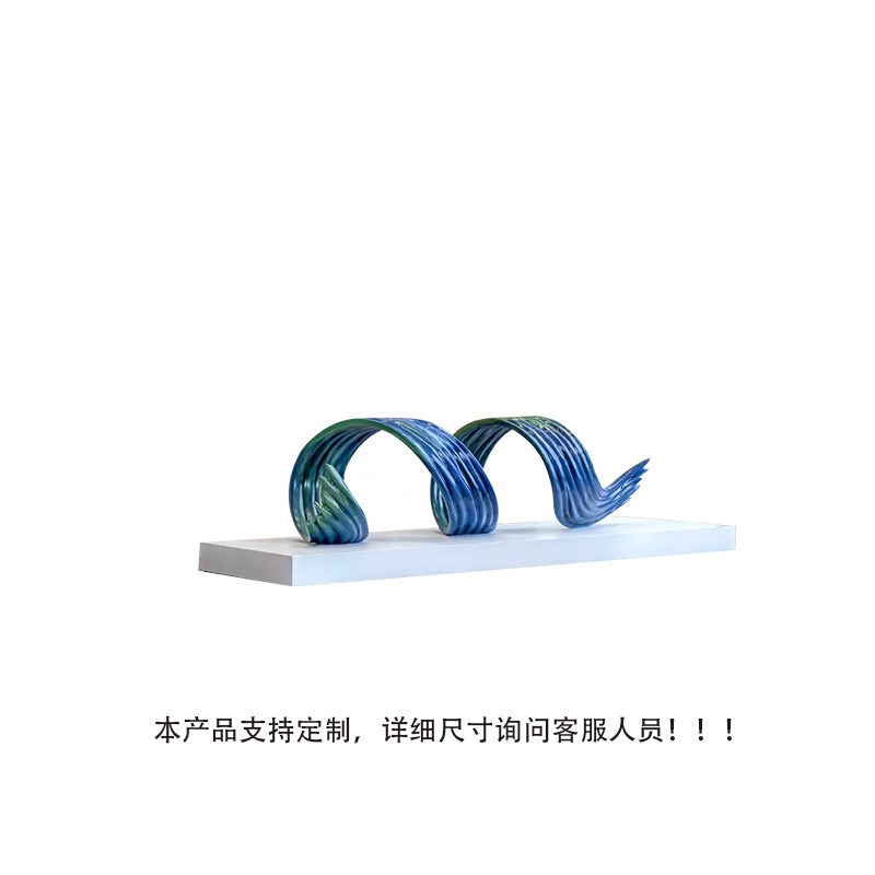 玻璃钢电镀艺术装置酒店商场售楼处景观抽象创意工艺品摆件定制