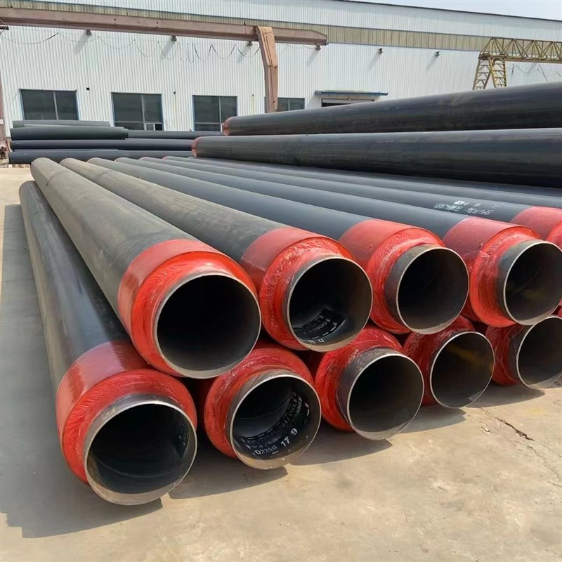 现货聚氨酯保温钢管集中供热高密度聚乙烯保温管直缝焊接保温钢管