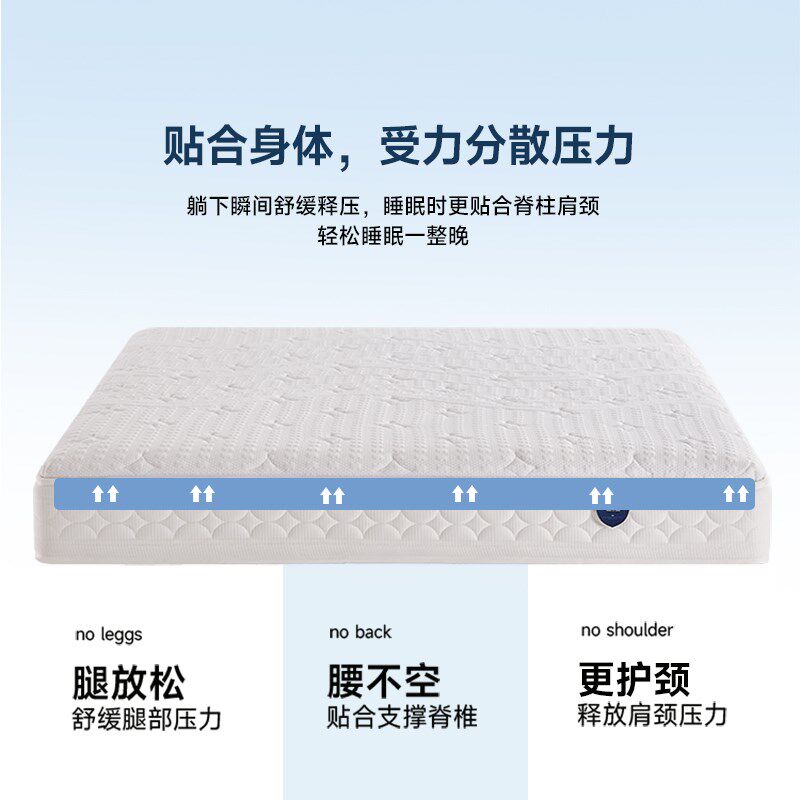 帕沙曼家居记忆棉床垫卧室双人床可折洗软硬调节3D高弹床垫5804CD