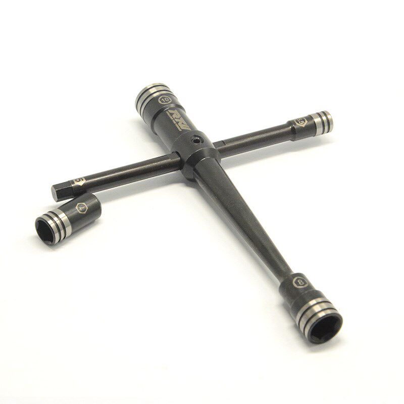 RTW薄壁套筒六角十字套筒便携锁紧螺母扳手模型工具5.5 7 8 10mm