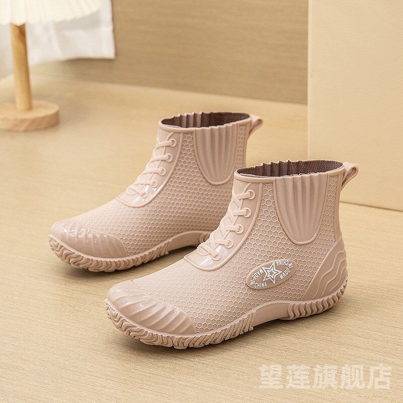 时尚款雨鞋女外穿网红q水鞋短筒雨靴女士软底厨房防滑成人胶鞋加