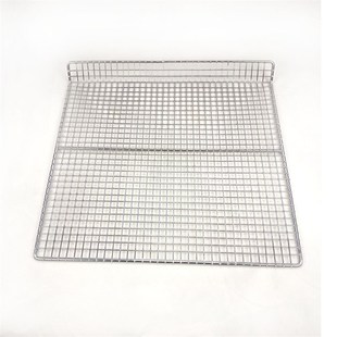 304 316烘干网片蛋糕面包冷却晾晒用弯形方孔网片烧烤烘干摆肉架