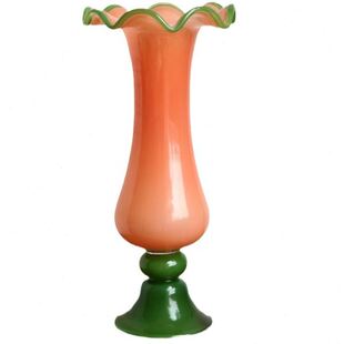 复古桌面摆件花器 中古风手工琉璃花干花餐桌家居简约级感法式