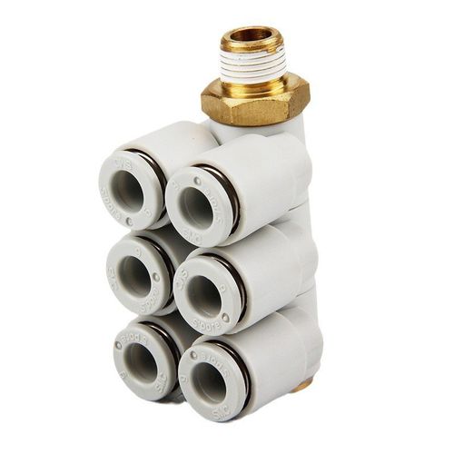 SMC双管万向弯头气管接头 KQ2ZT04/06/08/10/12-01/02S/03/04AS