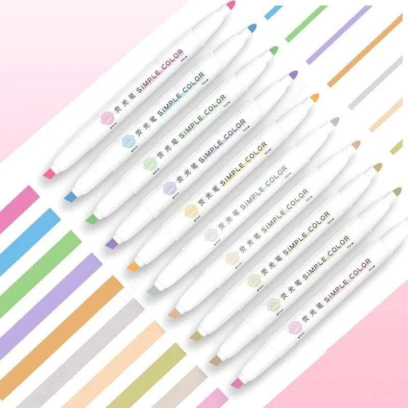 5PCS Higehlighter Pen Set Multiple series available Double H