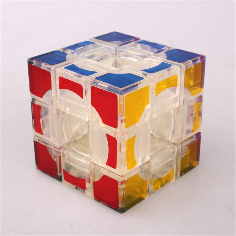【蓝蓝 空心三阶魔方 透明色】Hollow Cube 透明 3阶空心魔方
