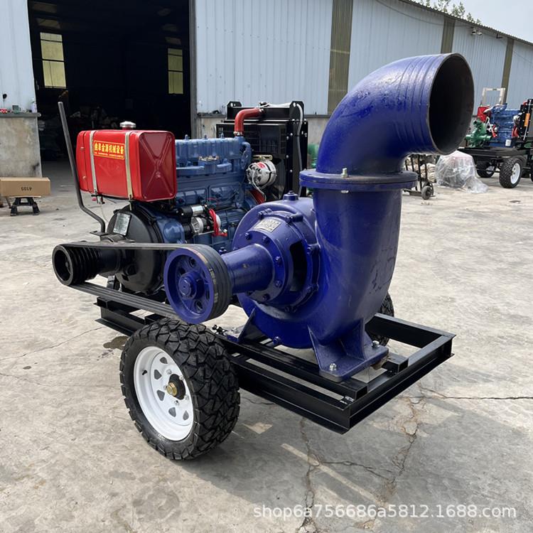 四缸10寸12寸抽水泵柴油移动版抽水泵养殖污水泵抽粪泵