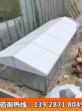 海南三P亚10x25米户外餐厅篷玻幕墙展览大帐厅多功能会议VC篷璃房