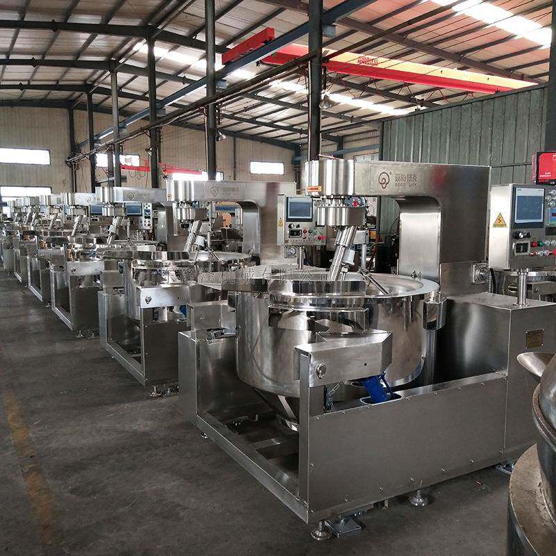 沙锈茶酱炒锅 炒火锅料的机器 底不钢大电磁辣酱夹层炒KPI型锅
