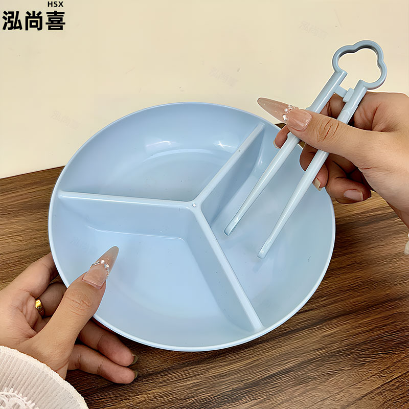 分格餐盘减脂分餐盘塑料