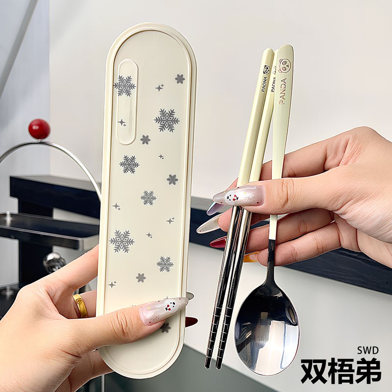 不锈钢筷子勺子套装泓尚喜
