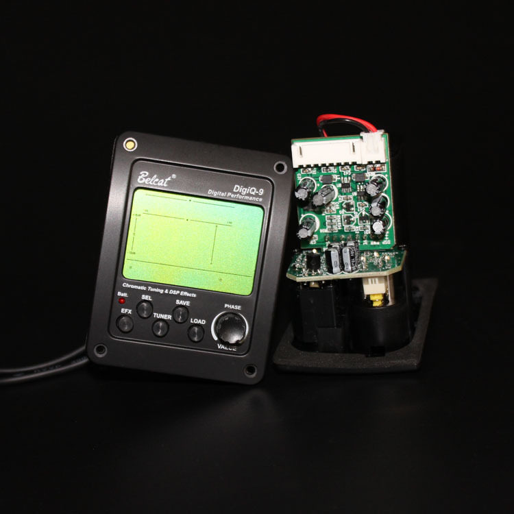 DigiQ-9电箱木吉他配件压感全数字信号处理3段EQ吉他拾音器DBOX