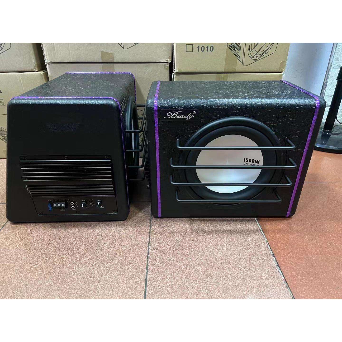 汽车低音炮10寸有源音响车载重低音喇叭车用低音炮箱体改装