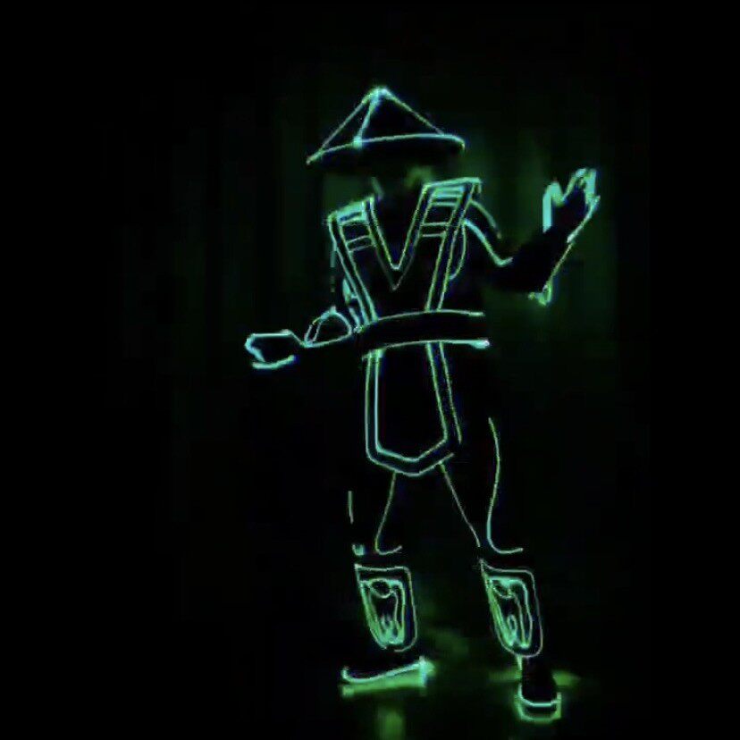 MJ荧光舞炫酷舞蹈发光表演服LEDl冷光线发光服新潮节目表演服道具