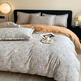 加厚磨毛被套单件秋冬季 被罩150x200单人宿舍床上四件套3