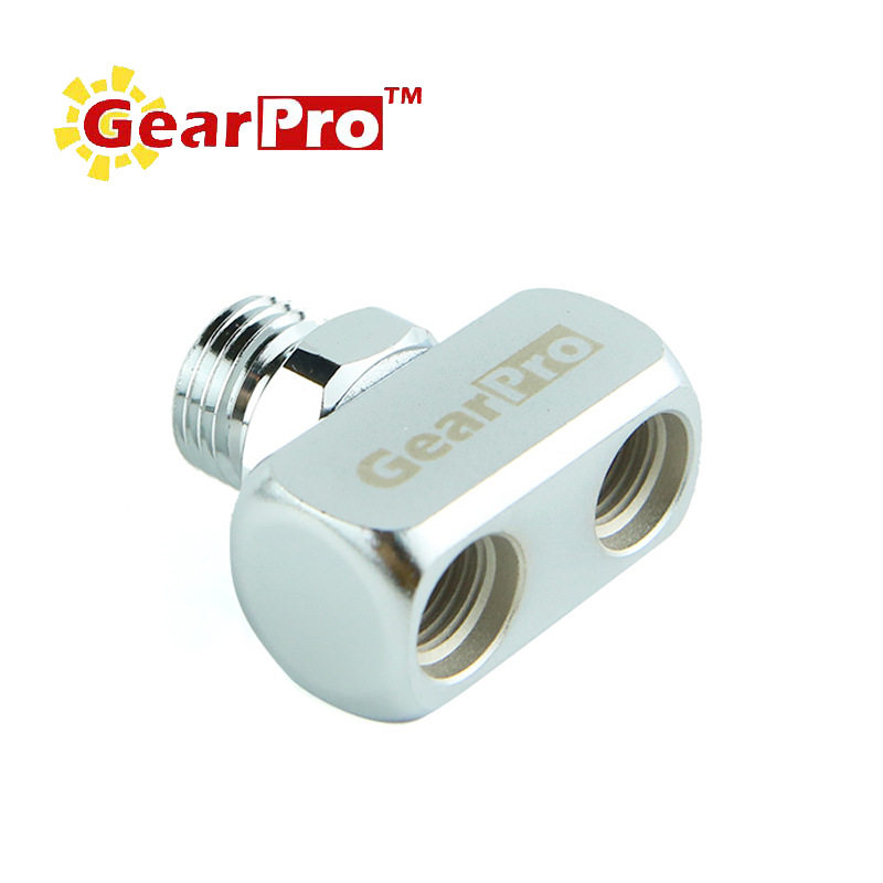 Gearpro潜水呼吸调节器低压管分流器增加端口适配器三通转接头