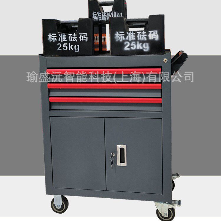 汽修工具钳工维修柜3抽屉双开门移动重型工具车车铣机床工具箱