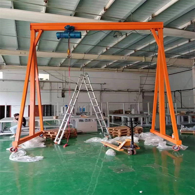 电动龙门架门型起重机车间室外货场用葫芦无轨遥控小型智能遥控