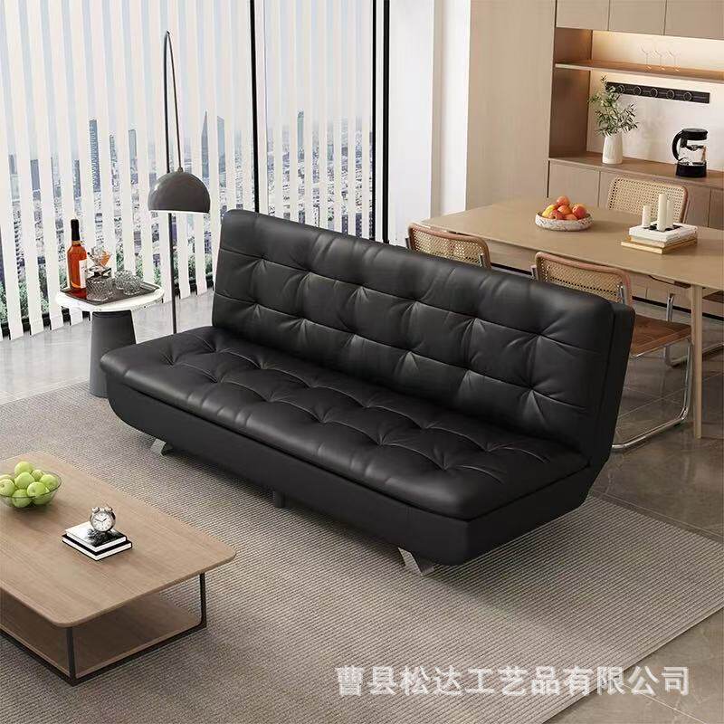办公室沙发床简约现代三人位接待会客商务沙发小户型猫抓皮沙发