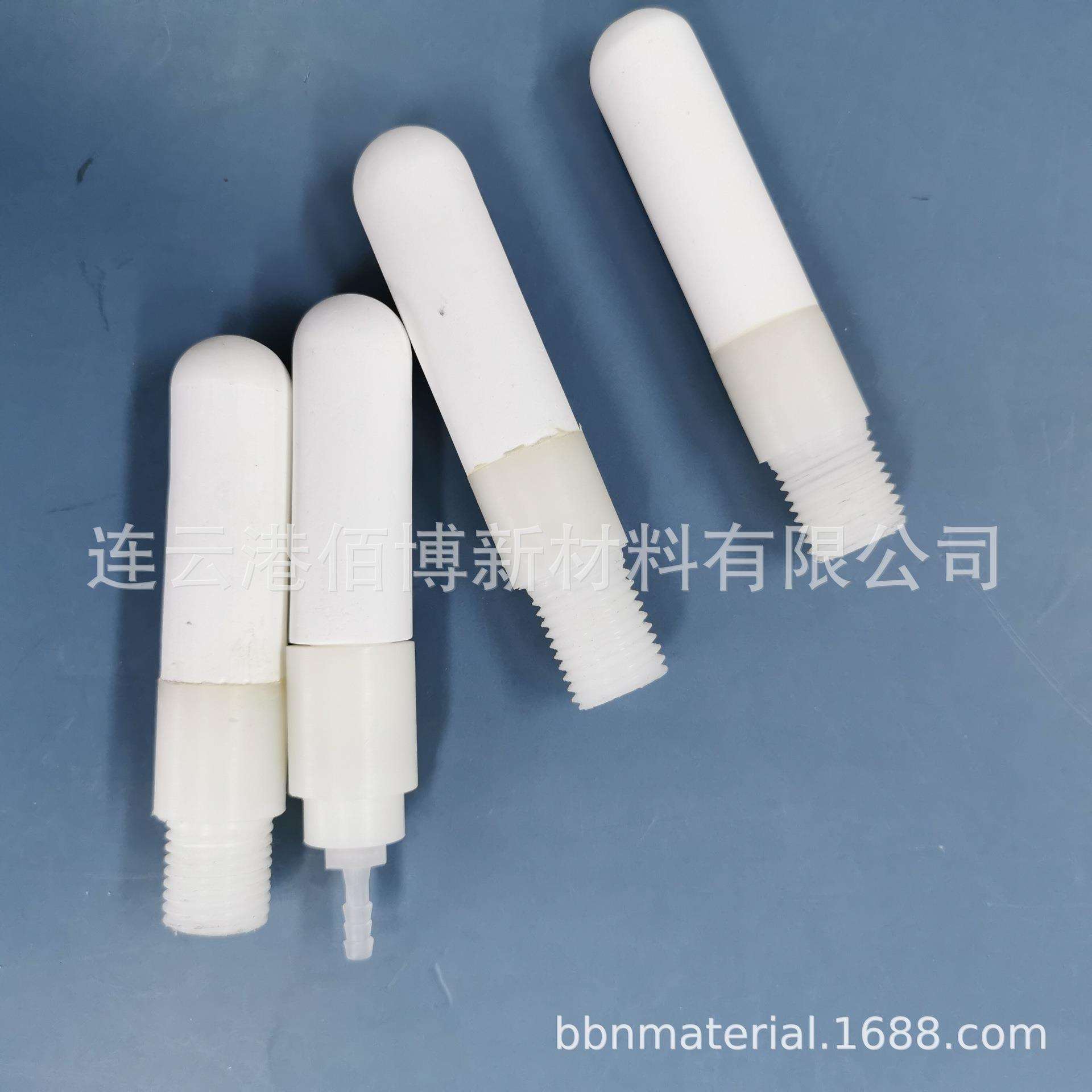 多尺寸供应微孔陶瓷管带塑料宝塔头陶土管土壤测试用渗水管
