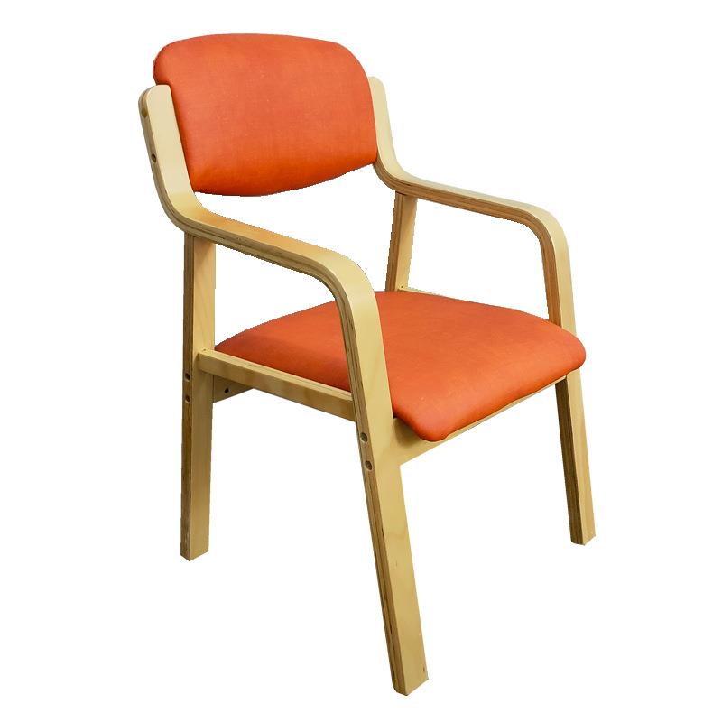 医养养老院家具弯曲木实木椅适老椅疗养院椅子餐桌椅洽谈椅书法椅