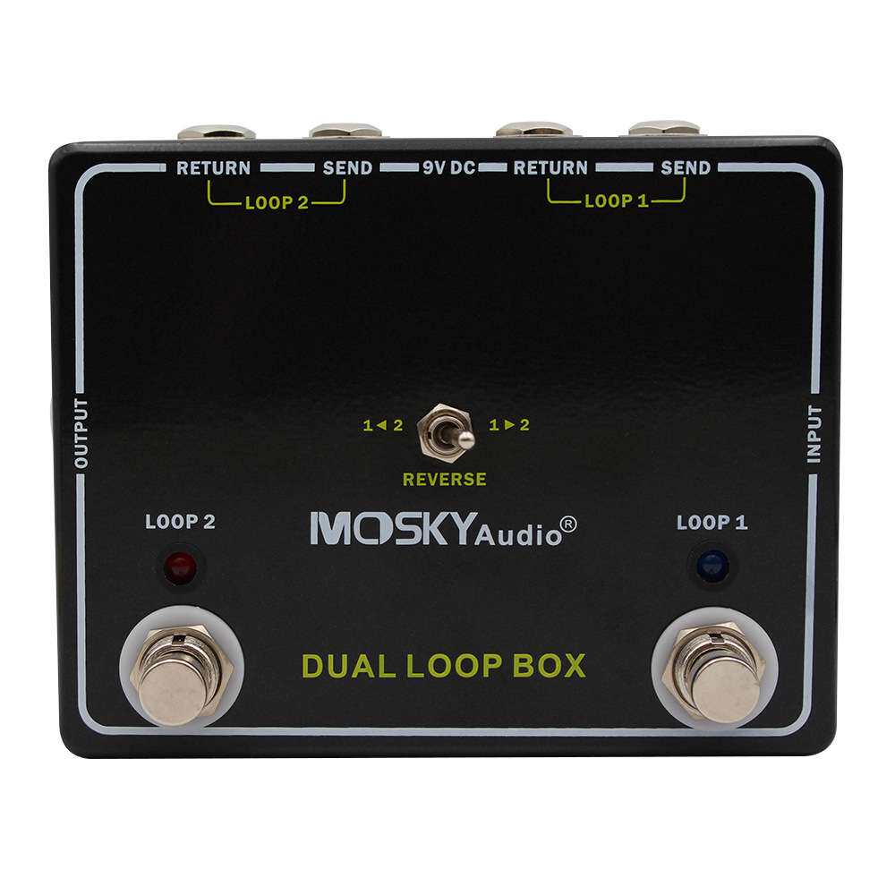 MOSKYAUDIO DUAL LOOP BOX 乐器2通道选择开关 可切换顺序