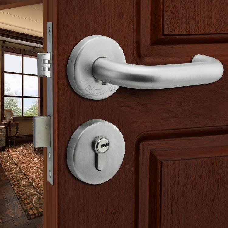 不锈钢304工程双弯分体锁室内卧室房门锁磁吸静音木门锁机械门锁,畜牧/养殖物资,畜牧/养殖器械,淘宝优惠券,粉丝福利购,淘宝优惠卷