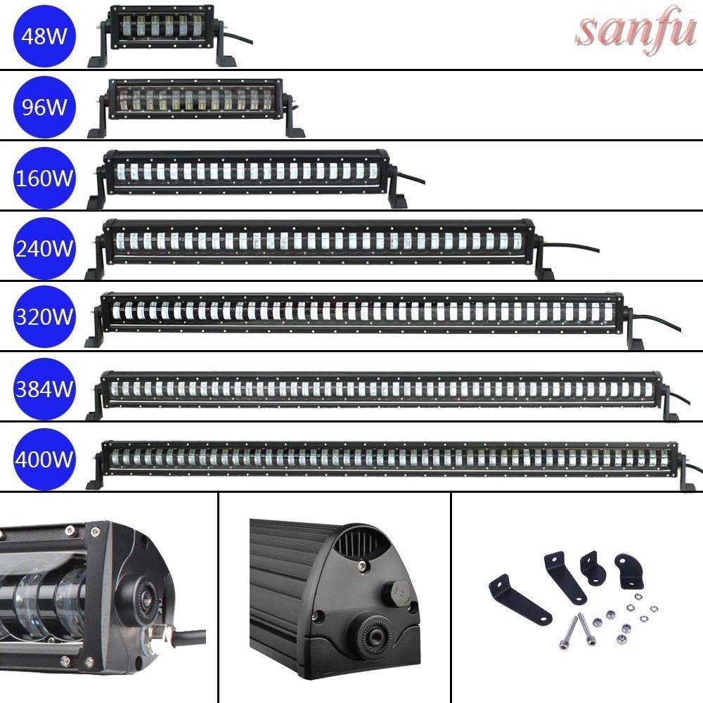 48w8寸汽车led长条灯越野车顶灯货车灯前杠灯改装灯led中网灯