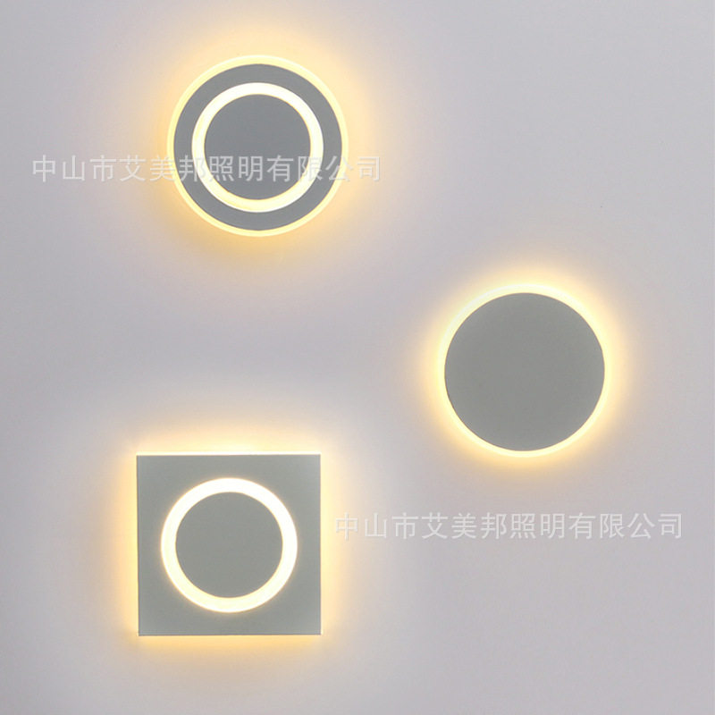 低压12/24v氛围方圆形超小地脚壁灯创意个性装饰过道走廊楼梯踏步