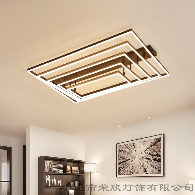 新款客厅灯多层方形灯具家具吸顶灯现代简约餐厅书房卧室灯具灯饰