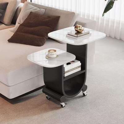 2025新款轻奢高级感现代简约可移动茶几客厅家用小户型边几带滑轮