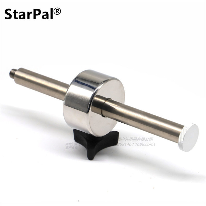 Starpal 1kg不锈钢天文重锤内孔20.5mm加不锈钢M12重锤杆赤道仪