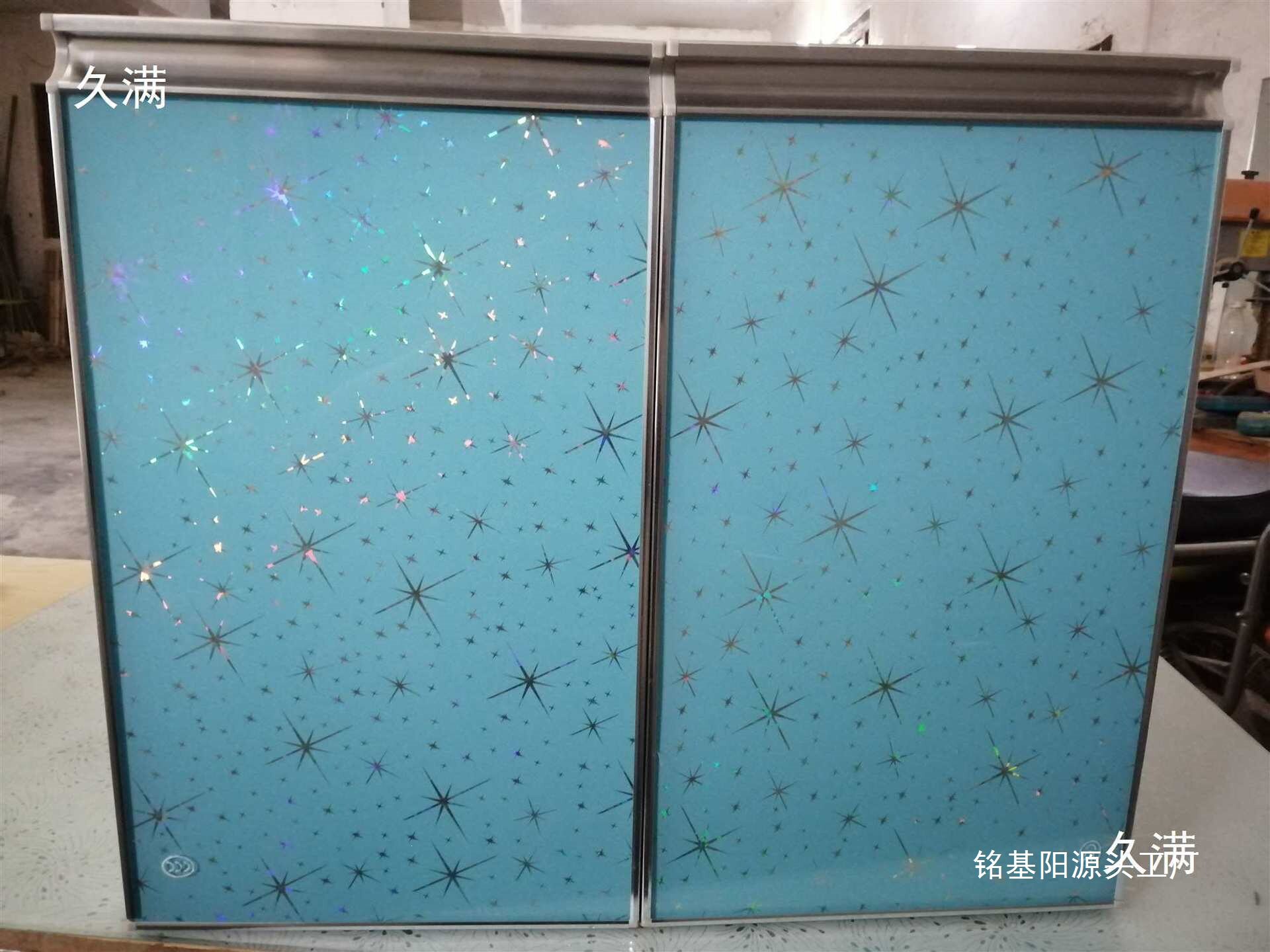 厂灶台门晶钢门橱柜门厨柜门板5mm钢化玻璃门隐形拉手默认项