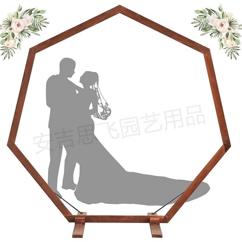 安吉思飞户外木质装饰花架草坪婚礼背景花架婚庆布置派对拱门框