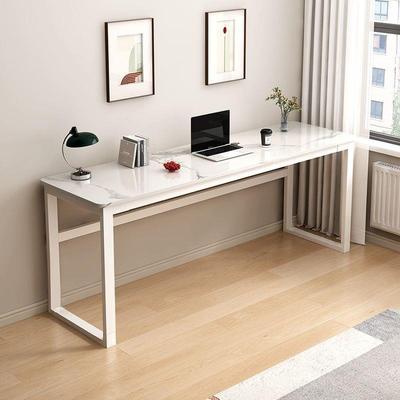 意式真岩板书桌长条桌窄吧台桌卧室写字靠墙电脑桌休闲餐桌