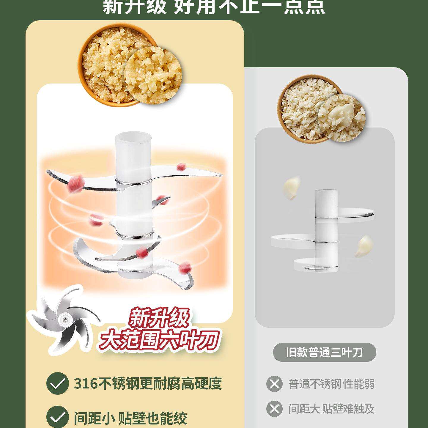 电动捣蒜器蒜蓉捣碎机家用搅蒜泥小型压蒜末打蒜搅碎机