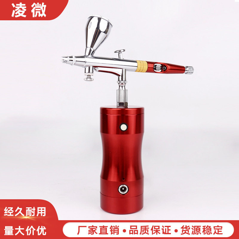 亚马逊eaby热销开关停启充电式电动小喷笔气泵套装模型喷漆上色图片
