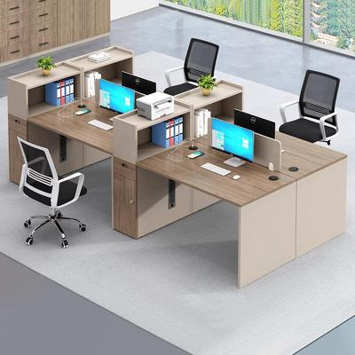 员工办公桌简约职员桌办公桌椅组合现代办公工位4人位办公室桌子