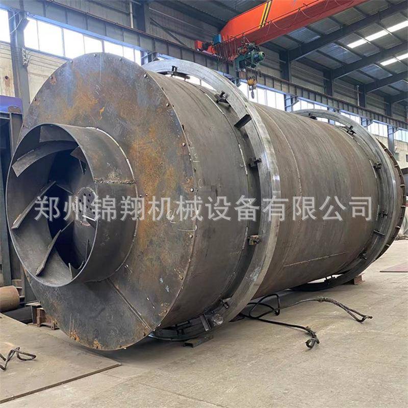 河沙黄沙烘干机时产量20T三筒烘干设备矿粉煤矸石铁萤石粉干燥机
