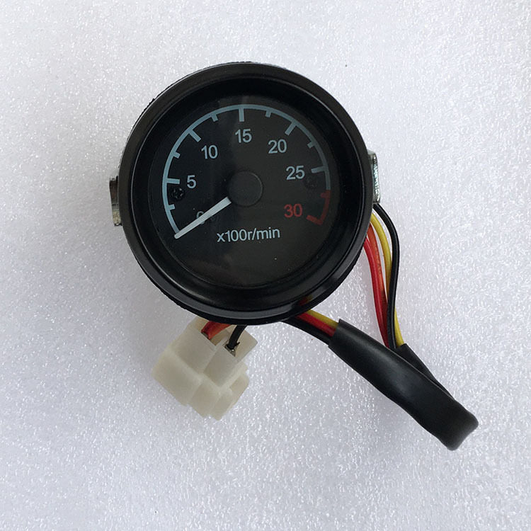 指针式转速表55mm0-3000圆形表头转24v 130齿 120齿 110齿