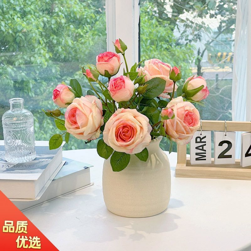 玫瑰仿真花束婚庆家居装饰