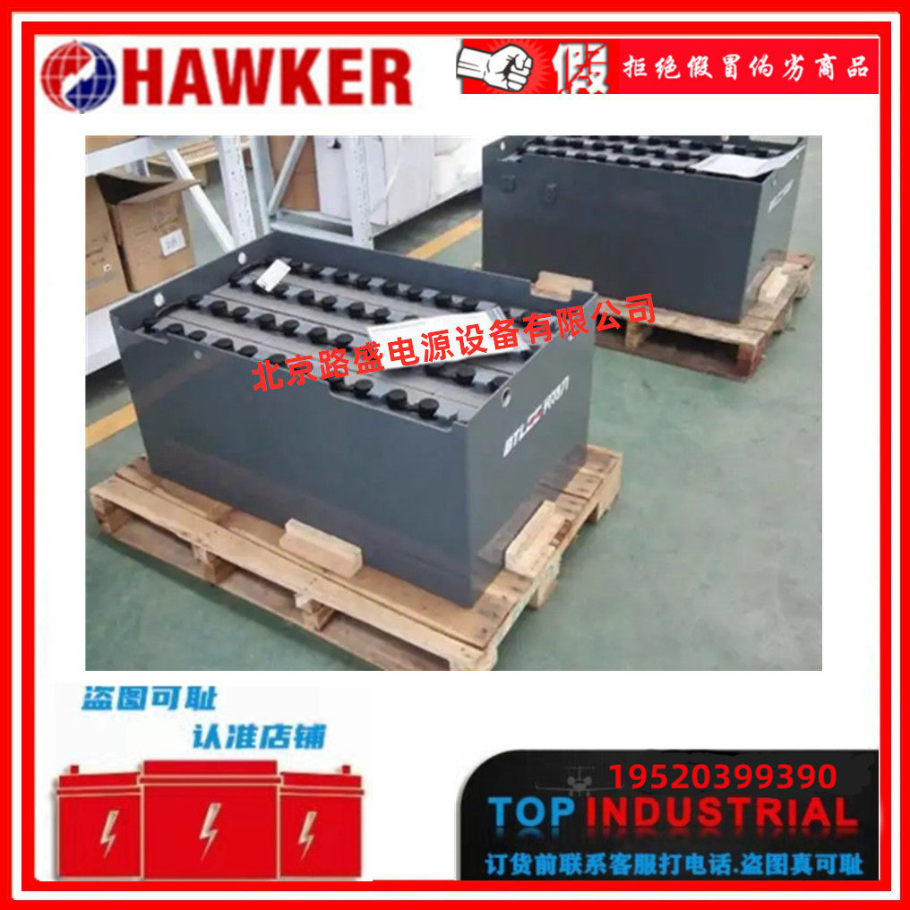 HAWKERPZS霍克叉车电池4PZS50024V500AH林德叉车配重电池
