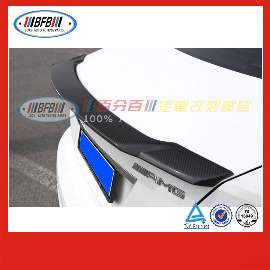 专用于奔驰C级W204 C180 C200 C260 C300 C63改装C74碳纤维尾翼