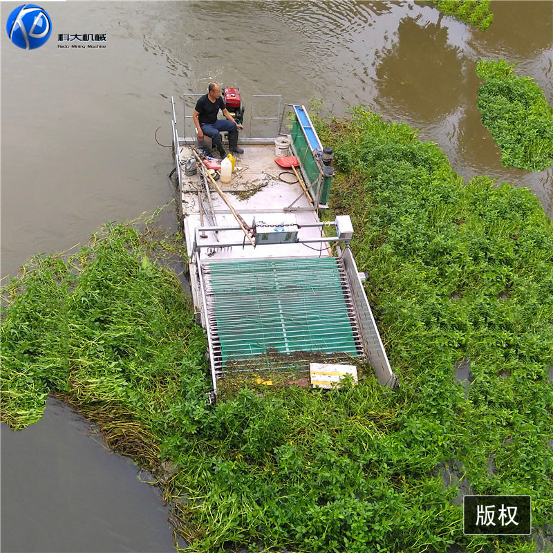 小型河道水草收割打捞船