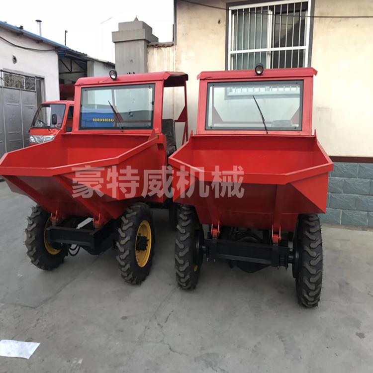 小型四轮柴油翻斗车工程工地农用四轮蹦蹦车养殖场拉粪运料翻斗车
