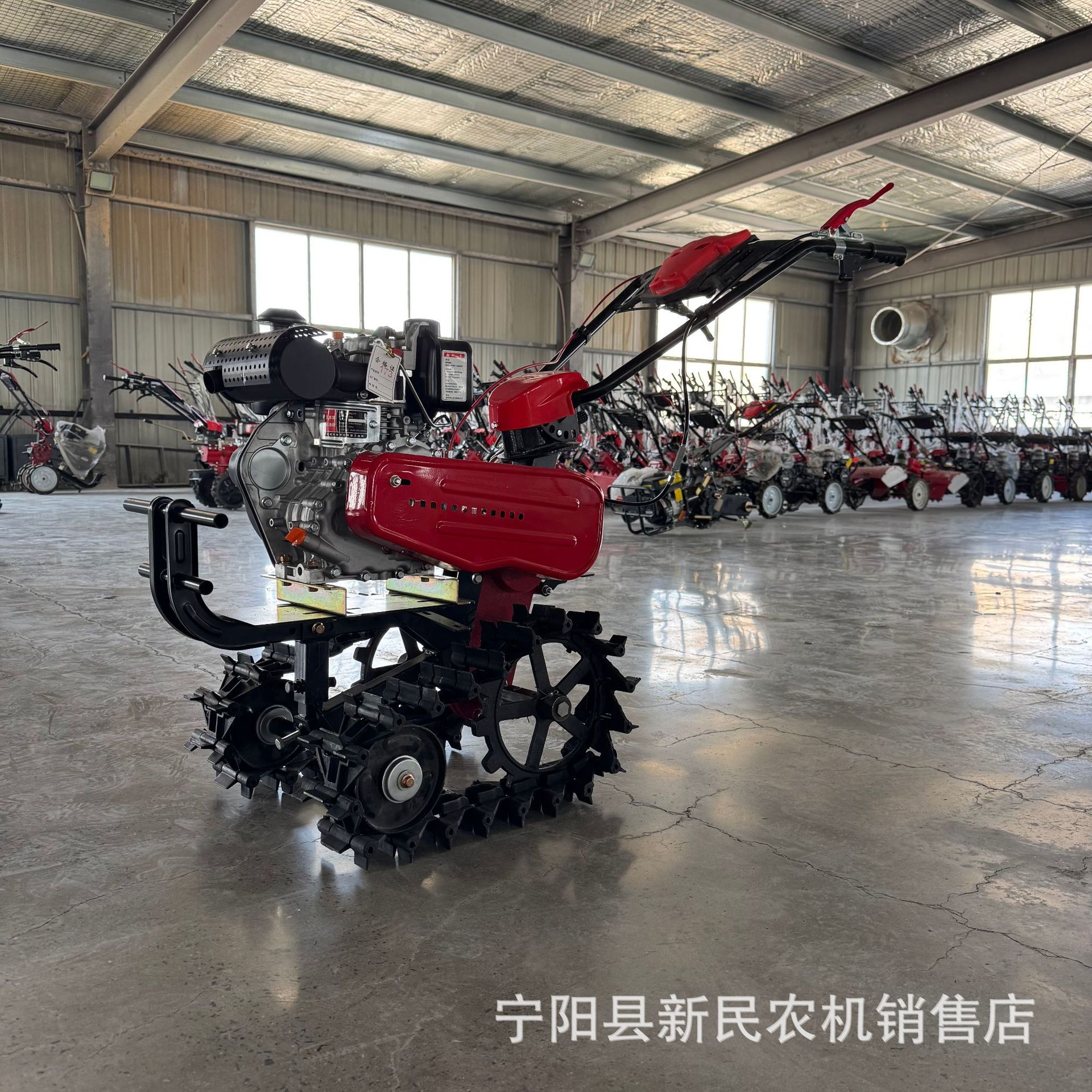 双链轨微耕机汽油机柴油机动力翻地机耕地机犁地机家用中小型