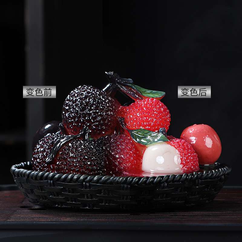 变色茶宠茶桌摆件可养创意树脂茶盘装饰客厅家用茶道零配茶台茶玩